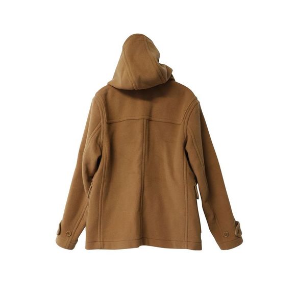 Pre Loved Burberry Burwood Duffle Coat in Camel Wool - Picture 2 of 5